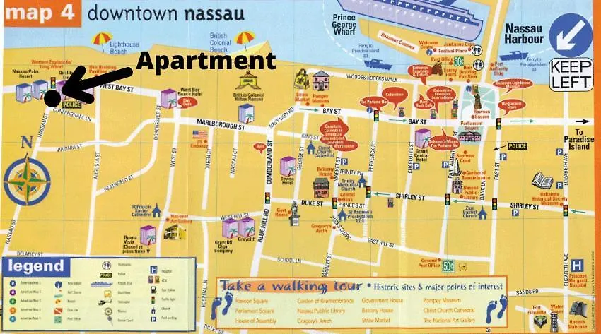 Apartment Lovely Apt Near Beach,Downtown,24Hr Security,Pool Nassau